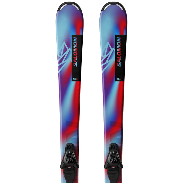 Pack ski SALOMON QST JR M + L6 GW J2 PASTEL NEON BLUE 3 / POPPY RED / BLACK
