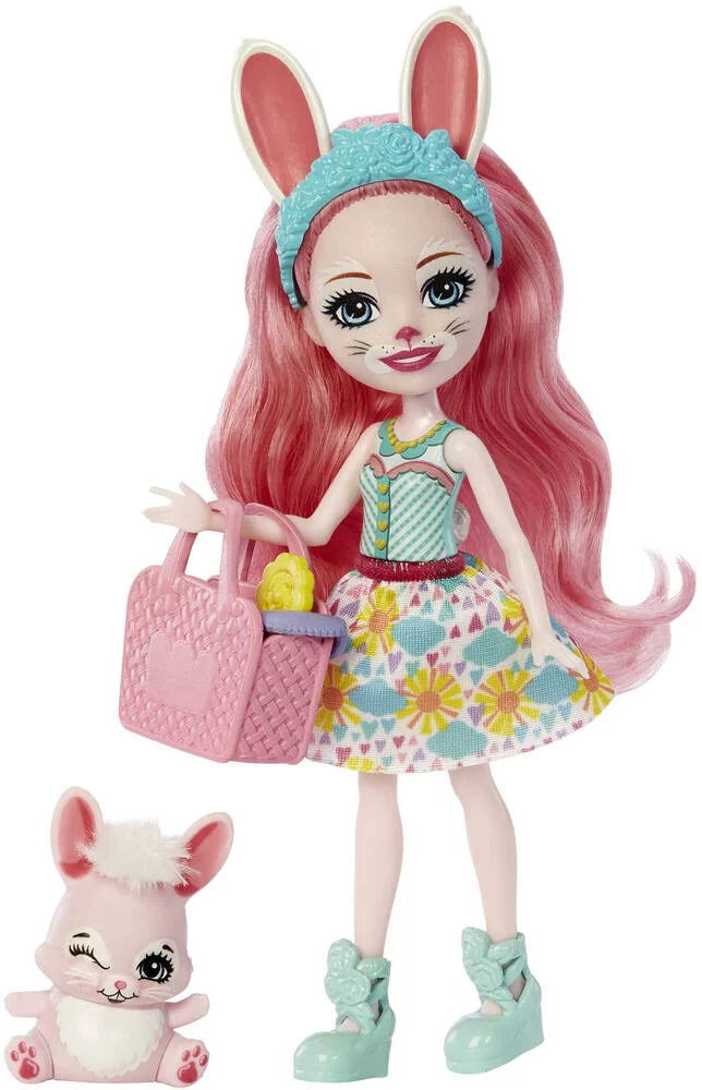 ENCHANTIMALS - MEILLEURS AMIS DES BEBES 15 CM - POUPEE BREE BUNNY ET TWIST