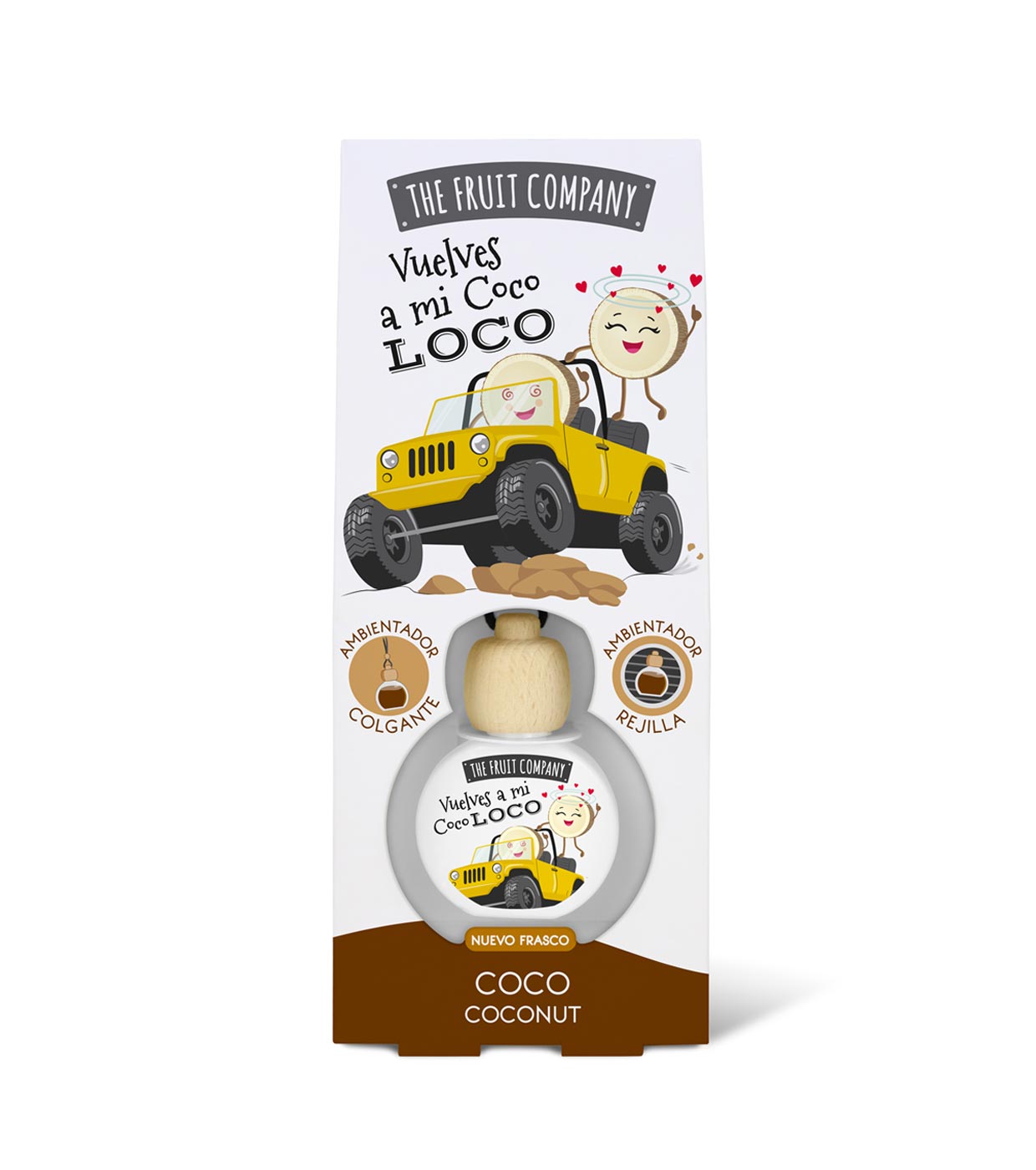 The Fruit Company - Purificador de ar para automóveis - Coco
