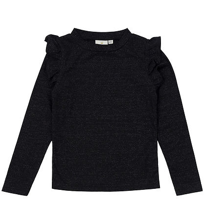 The New Bluse - TnIngeborg - Black Beauty m. Silber Glitzer