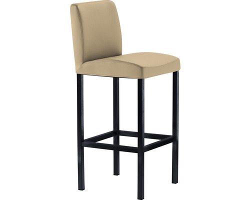 Barkruk Mayer Zitmeubelen 1154 40 x 45 x 94 cm Staal zwart/beige