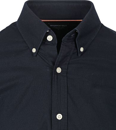 Steppin' Out Overhemd Oxford Navy SH-OXF-STEP-24.03 kopen