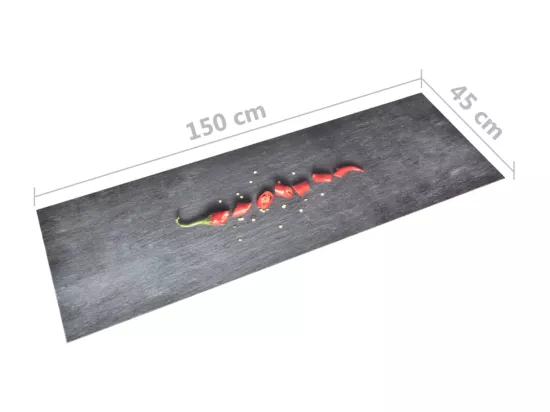Tapis de sol de cuisine lavable Poivre 45x150 cm