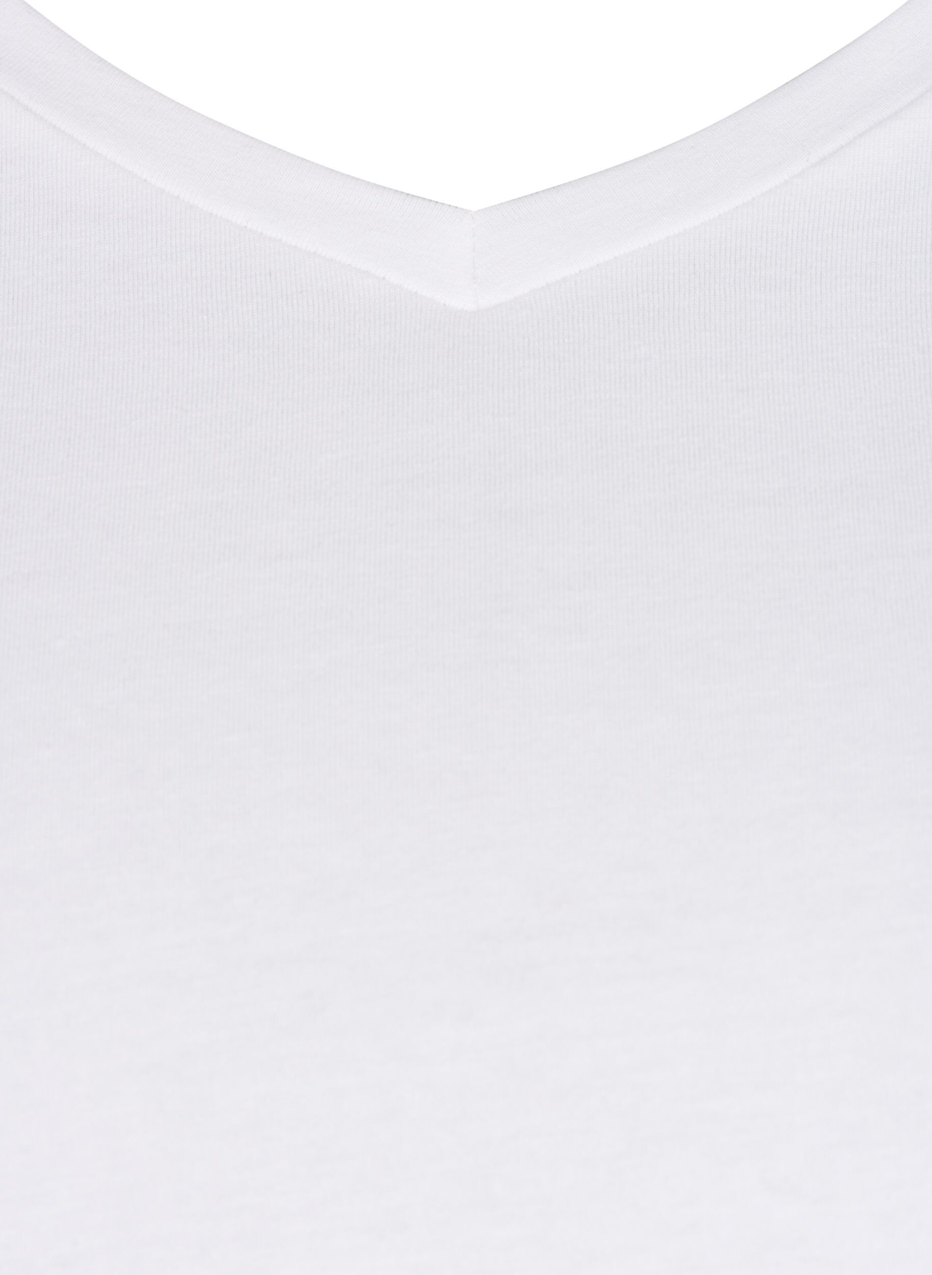 Ensfarvet basis t-shirt i bomuld