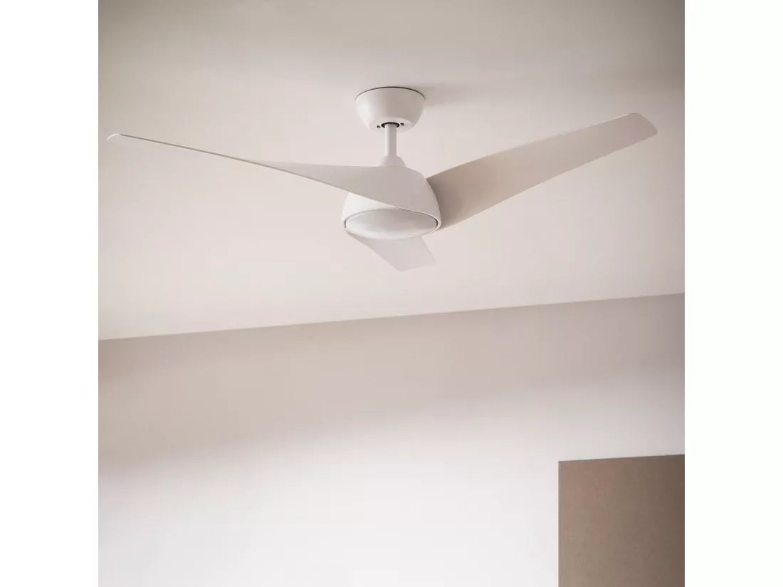 Ventilateur de Plafond Silencieux Eubea 132cm Motor DC Blanc Télécommande Avec lumière Non Blanc