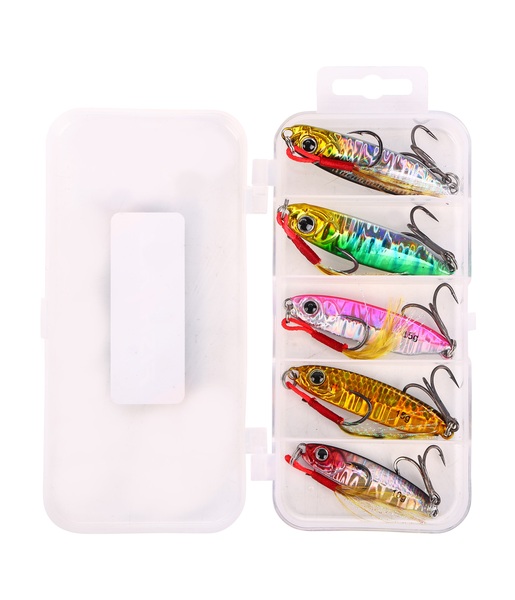 Jigs métalliques mer Fish4All (5pcs)
