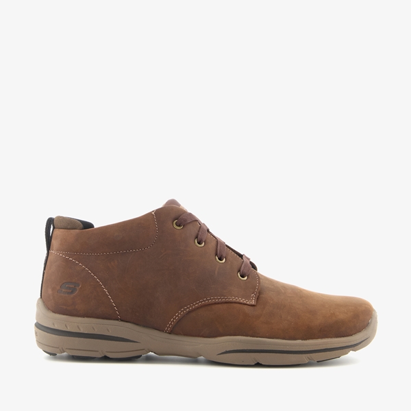Skechers Harper - Melden leren heren veterboots