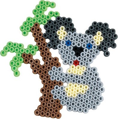 Hama Midi Perler - 7.200 Perler + 2 Perleplader - Blå - 3072