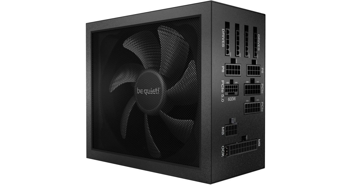 be quiet!Dark Power 13 modulaire 1000 watt voeding   (Zwart, 1x 12VHPWR, 4x PCIe)