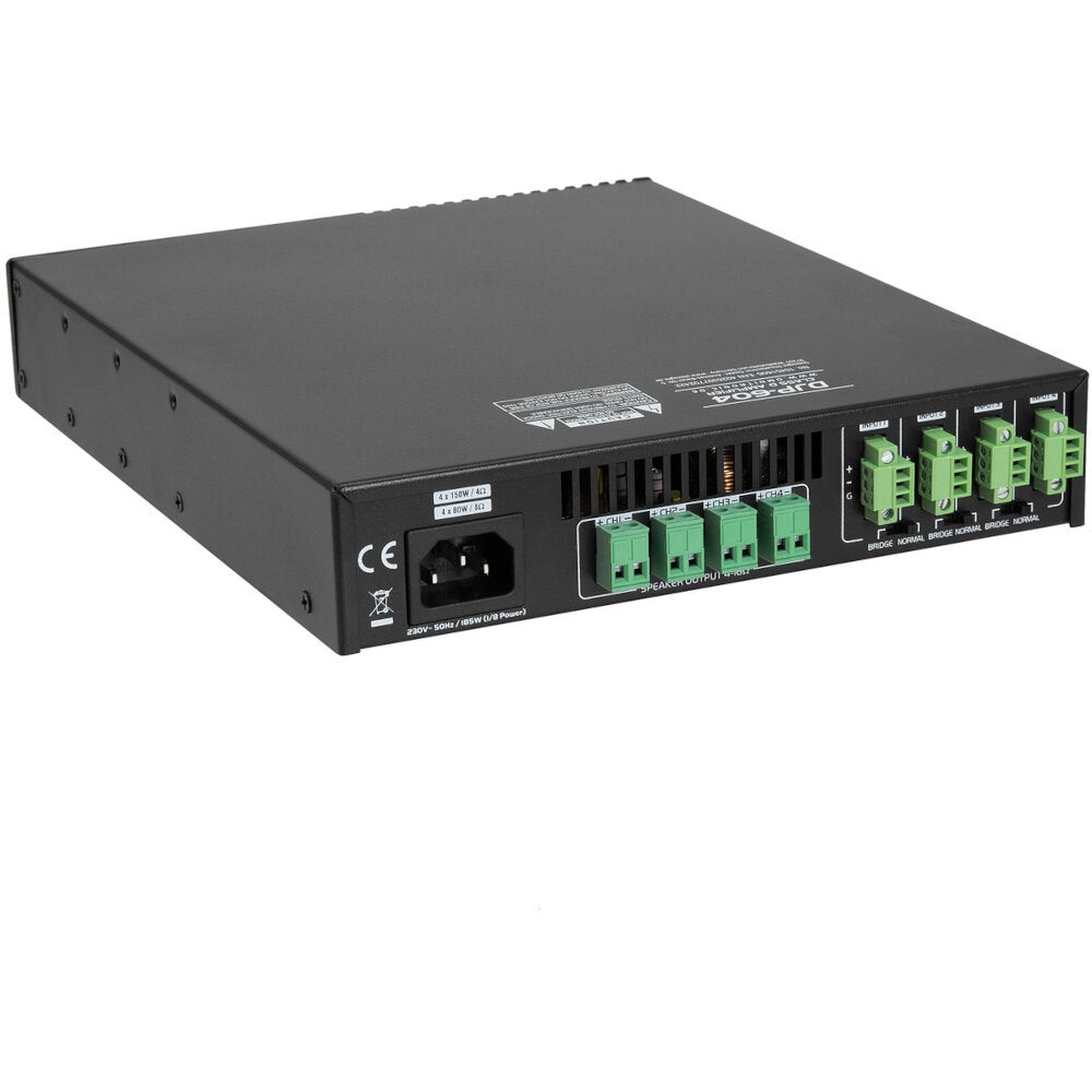 Omnitronic DJP-604 4-kanaals klasse-D versterker 80 W / 8 Ohm