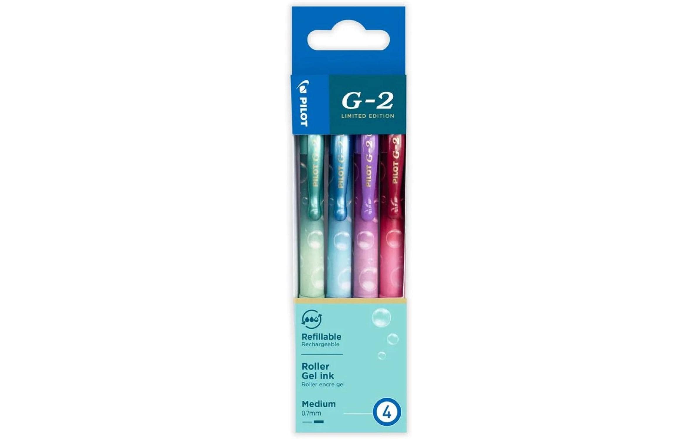 Gelschreiber G-2 Bubbles 0.7 mm, MehrfarbigGelstift im Bubble Design