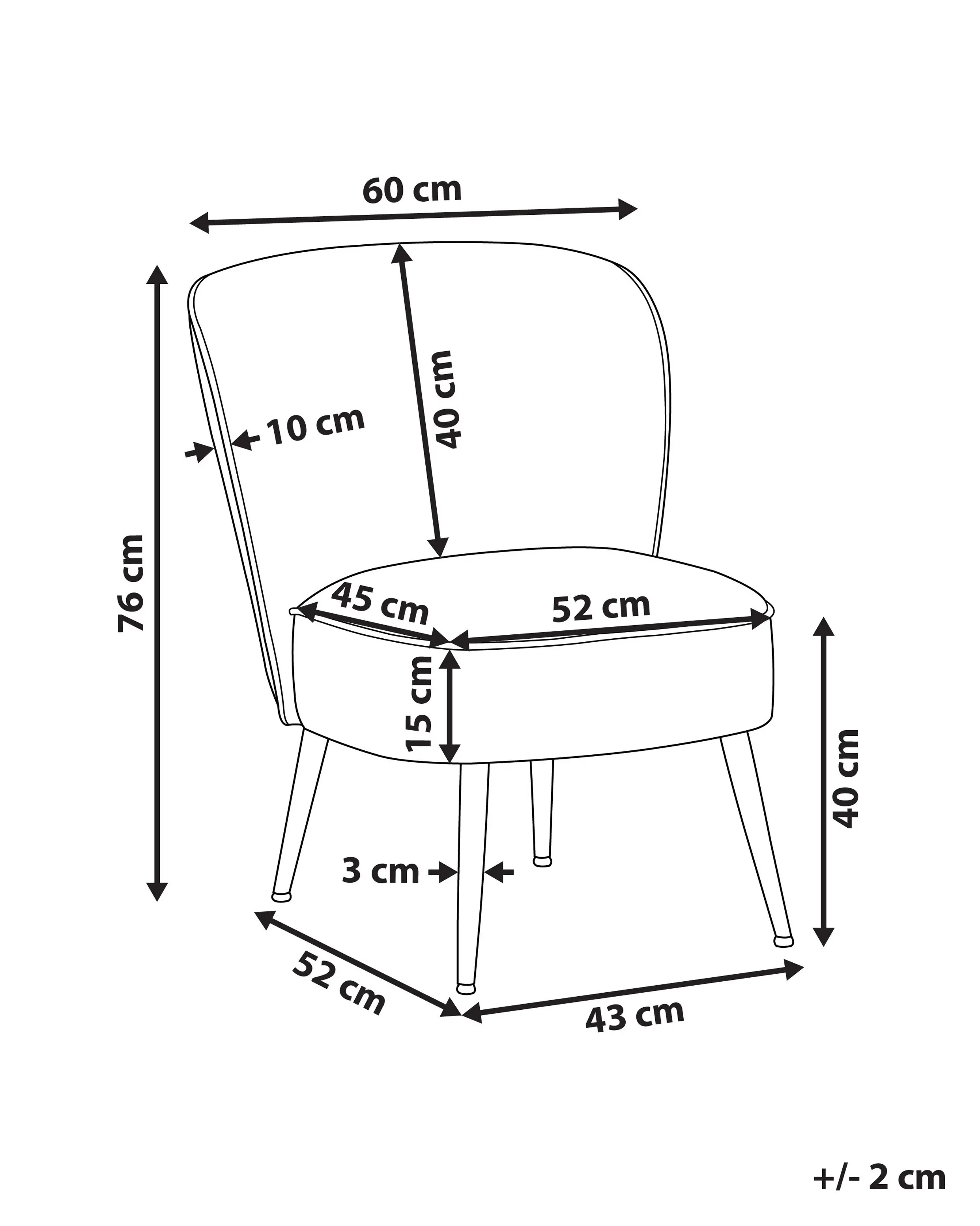 Fauteuil VOSS Stof Meerkleurig