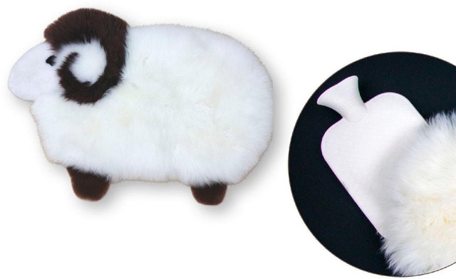 Heitmann Felle Fellteppich »Sheep« Motivform 40 mm Höhe Kinderteppich, Kissen, Motiv Schaf, echtes Lammfell, in 2 Grössen