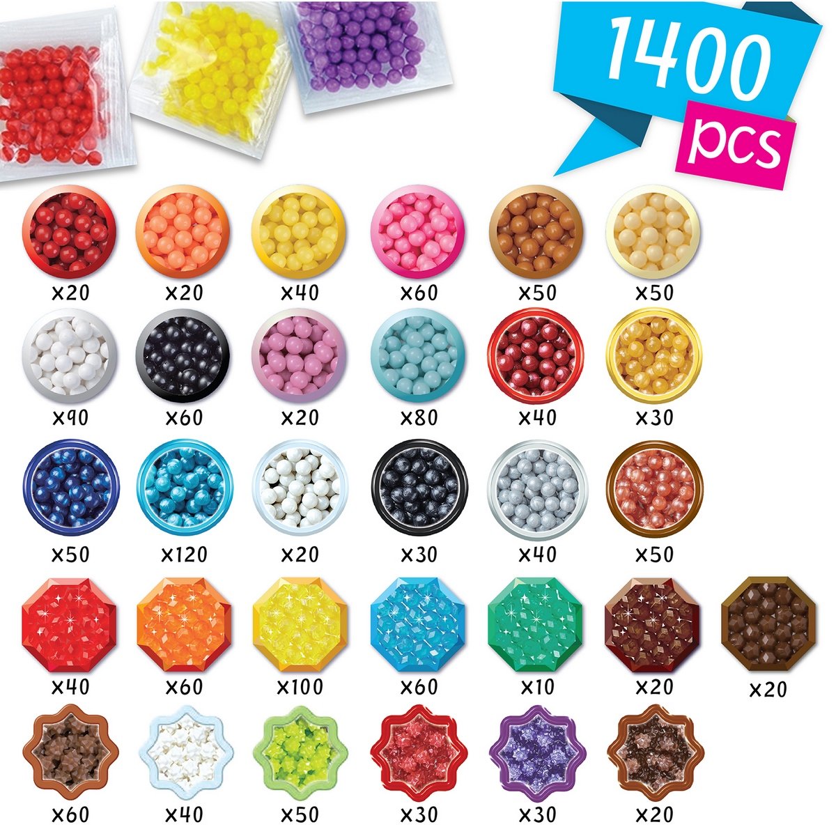 Mes porte-clés et suspensions Aquabeads