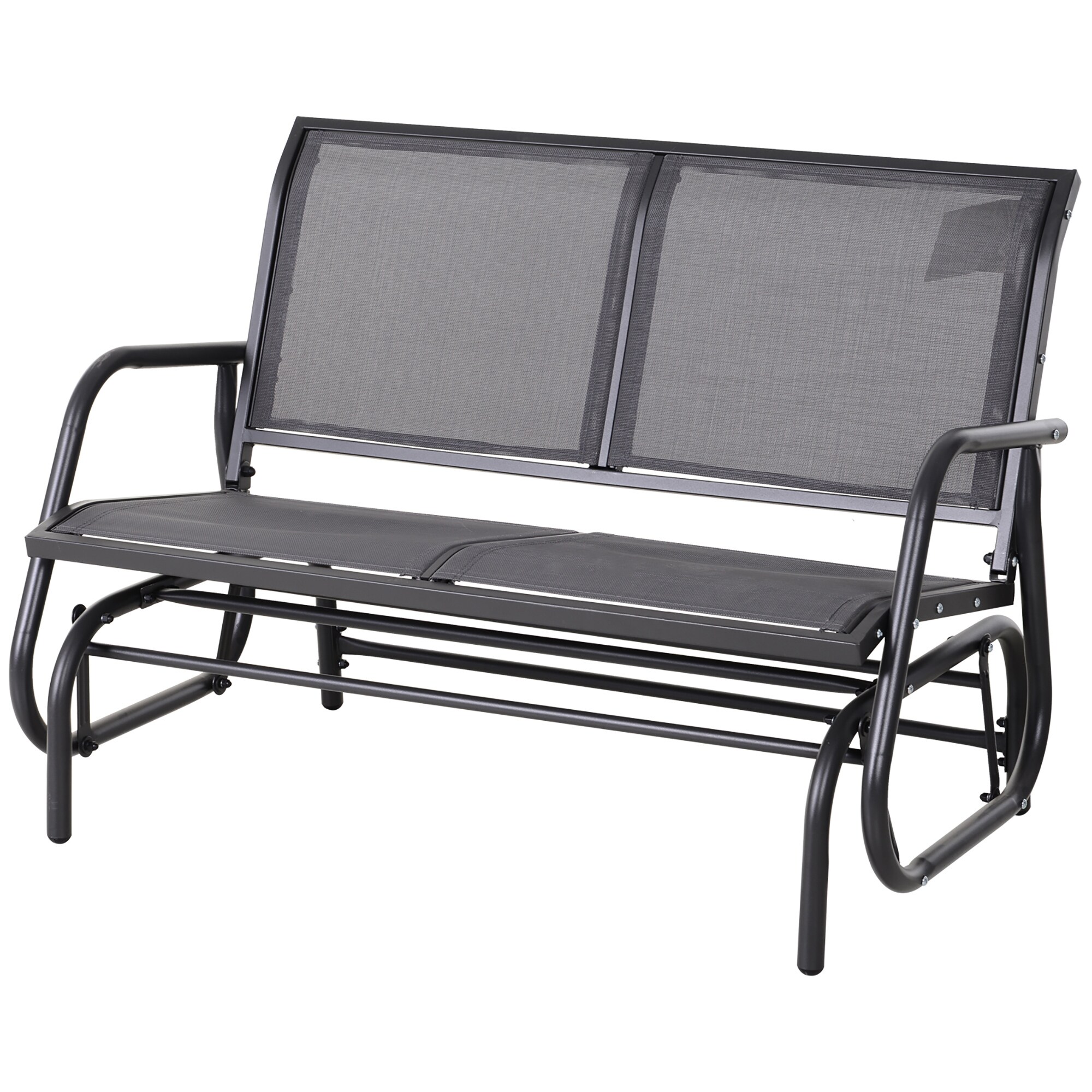 Outsunny Sitzbank mit Schaukelfunktion 120L x 70B x 88H cm