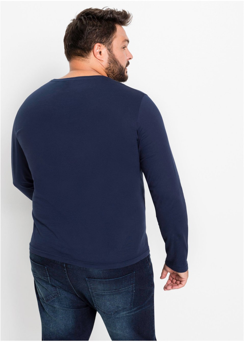 T-shirt manches longues motif de Noël Slim Fit