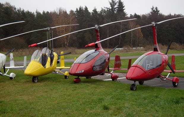 Tragschrauber-Rundflug ab Weiden in der Oberpfalz als Geschenk