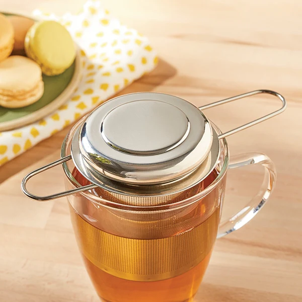 Infuseur à thé poignées pliables inox Mathon