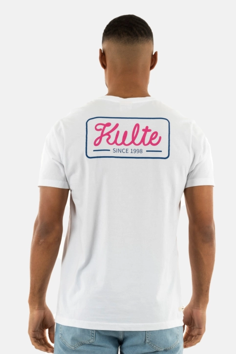 Tee shirt kulte stamp white