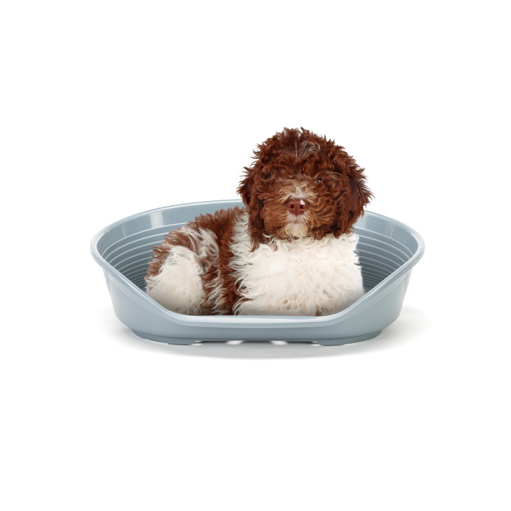 Ferplast panier chien en plastique siesta deluxe 8, lit pour chien, niche chien intérieur, panier pour chiens avec antidérapant,