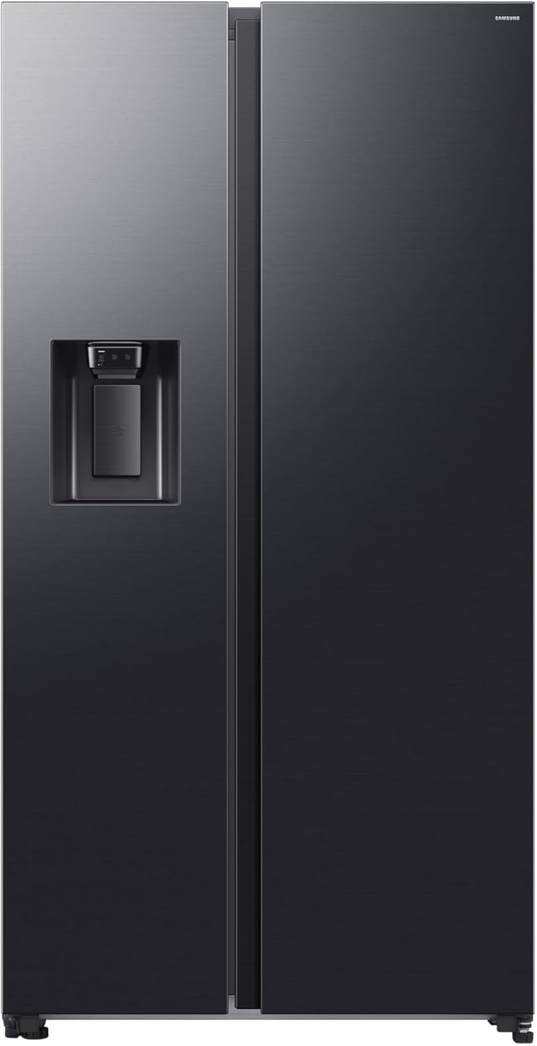 Side by Side RS70F65KEF/EF Kühlschrank mit Wasser-/Eisspender, Wifi mit AI Energy Mode, Total No Frost, SpaceMax, 635 L, BxHxT: 91,2 x 178,4 x 72,6 cm, Anthrazit