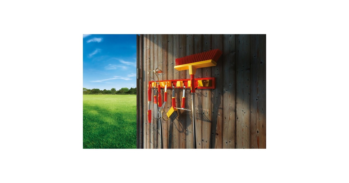 WOLF-Gartenmulti-star UM-M Opbergsysteem houder  (Rood/geel)