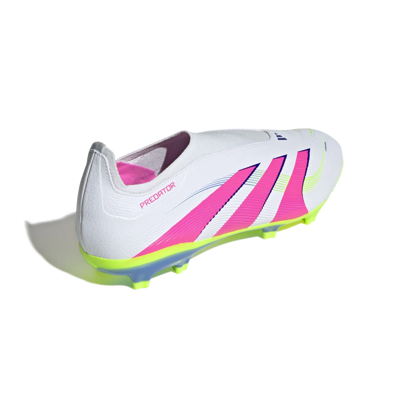 Adidas Predator League Veterloze Gras / Kunstgras Voetbalschoenen (MG) Wit Roze Neongeel