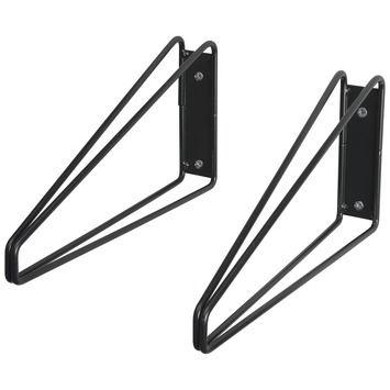 Duraline plankdrager dubbel laag zwart