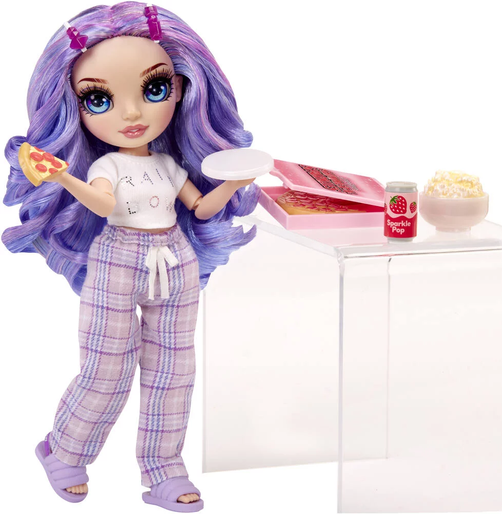 JUNIOR HIGH - POUPEE MANNEQUIN 22CM - VIOLET PYJAMA PARTY