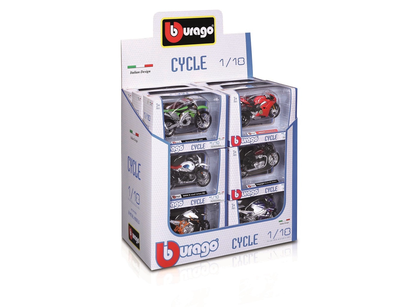 MOTA CYCLE BURAGO 1:18 MODELOS SORTIDOS