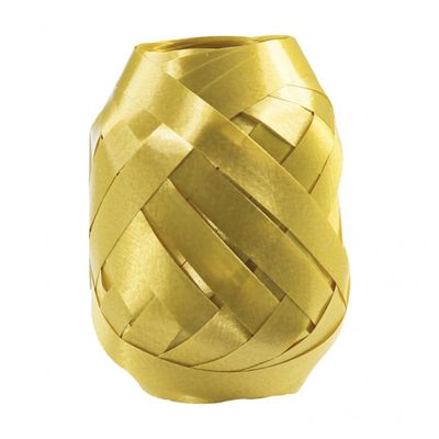 Maildor - Bolduc oeuf lisse - ruban d'emballage 7 mm x 10 m - or