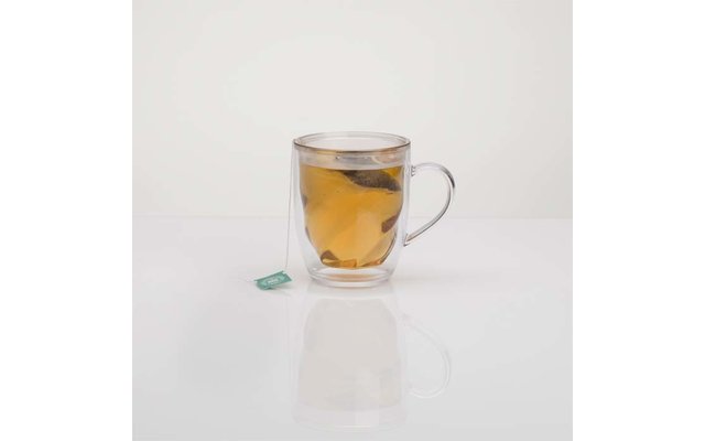 Flamefield Double Wall Mug Clear Becher doppelwandige Isolierung