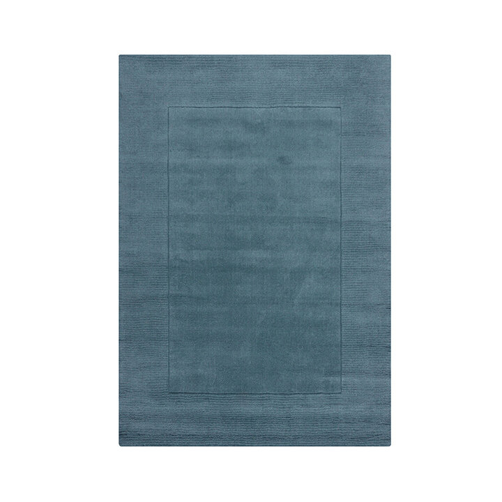 Effen vloerkleed- Tuscano Blauw
