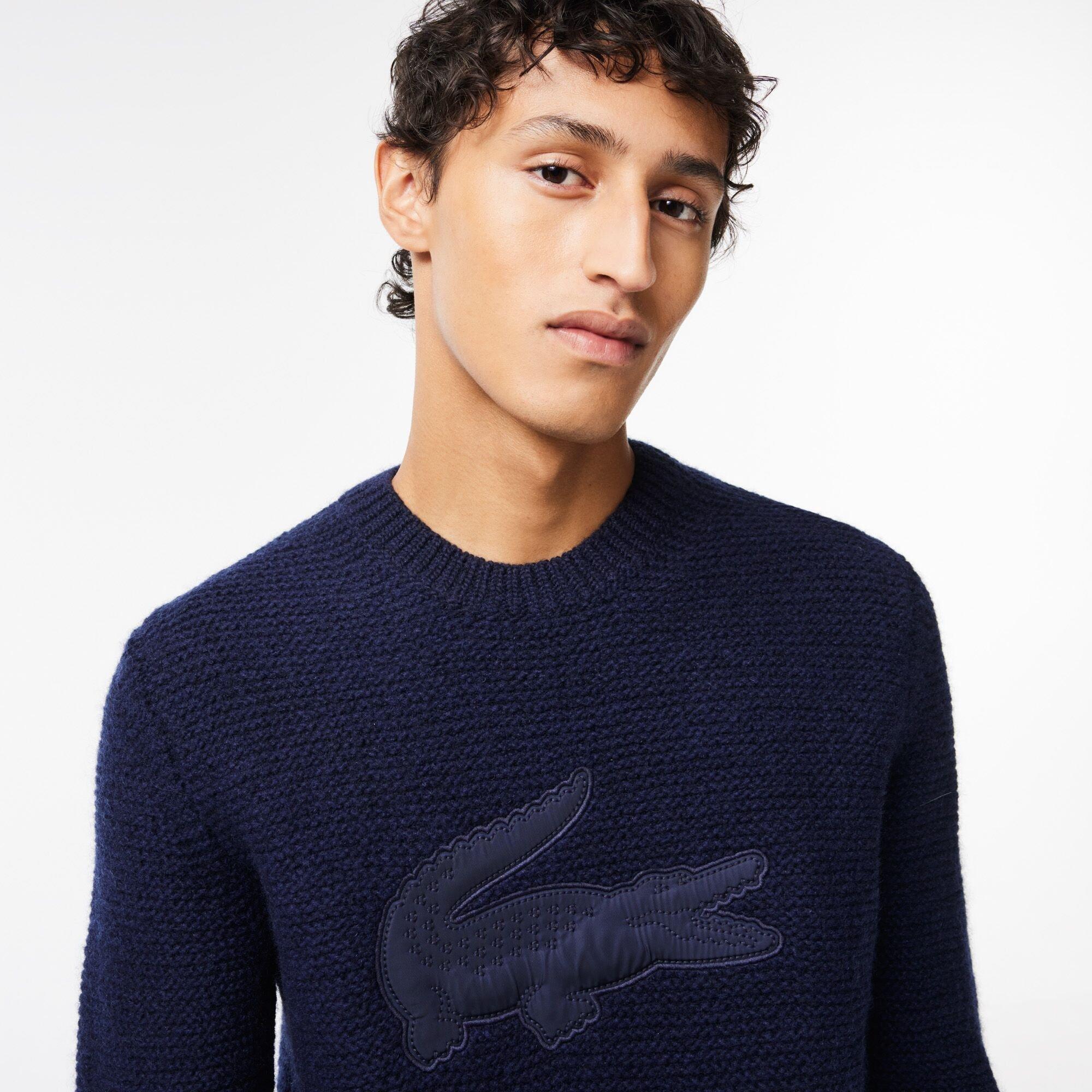 Lacoste Quilted Croc Badge Sweater
