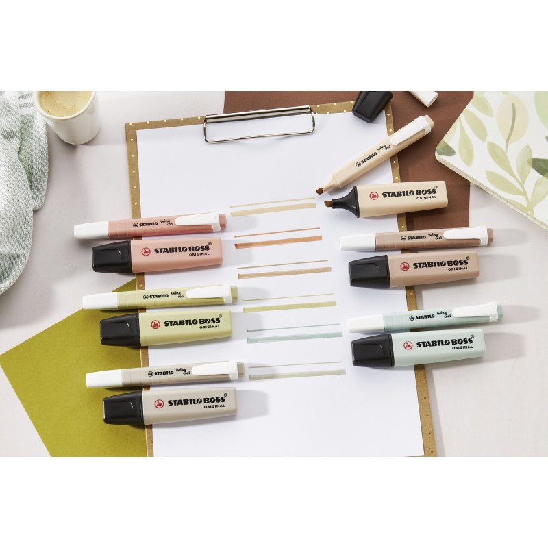 Surligneur Stabilo Boss nature Colors - Pochette de 5
