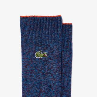 Lot de 2 paires de chaussettes fabriquées en France en coton mouliné Chaussettes - Bleu - Lacoste - Unisex