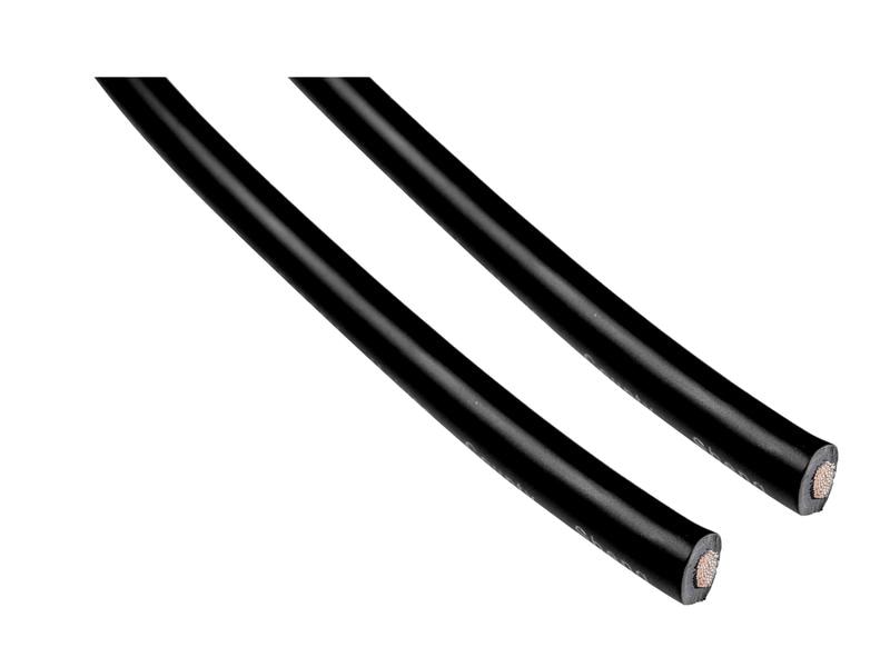 FURBER.power Solarkabel 6 mm² Rolle 100 m, Schwarz Anschlusskabel Solarpanel mit offenen Enden