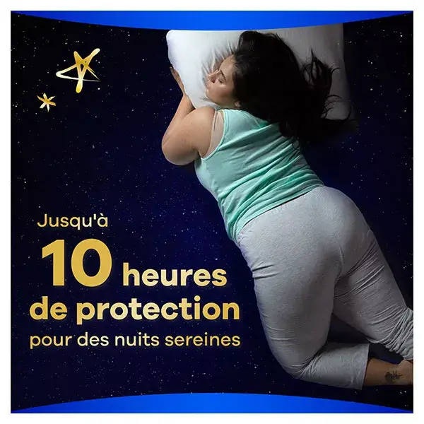 Absorventes noturnos Always Ultra Secure com abas, pacote com 9 unidades