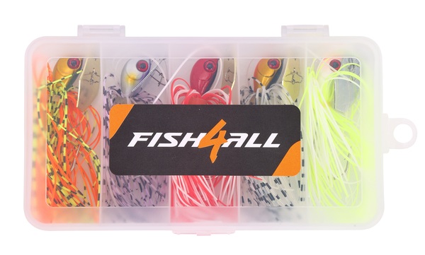 Kit de bladed jigs Fish4All 19g 12cm (5pcs)