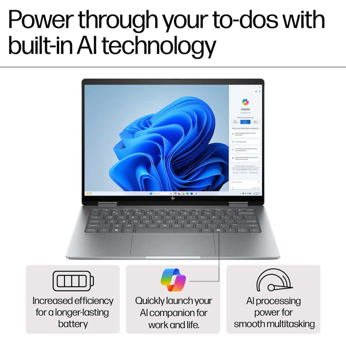 HP Envy X360 R5-8640HS/16/512GB 2-i-1 bærbar PC
