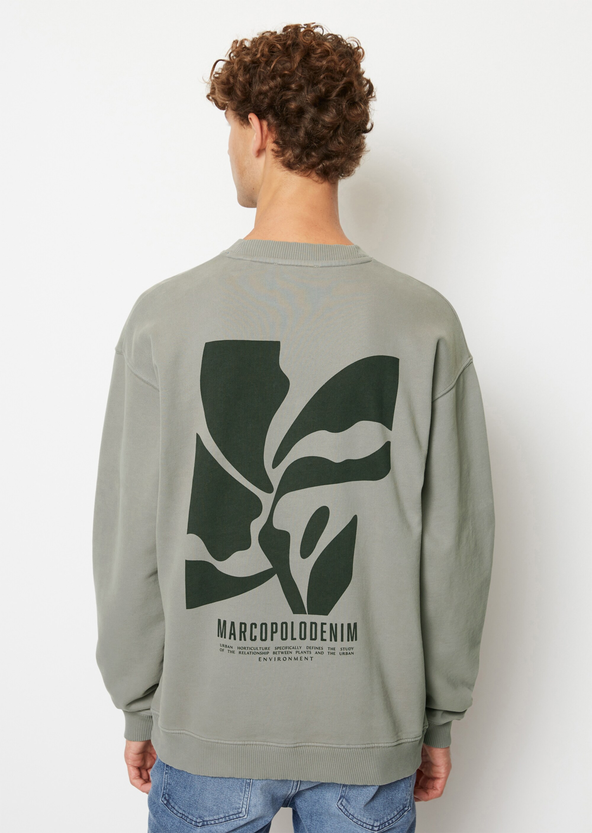 Sweatshirt relaxed mit Front- und Back-Print