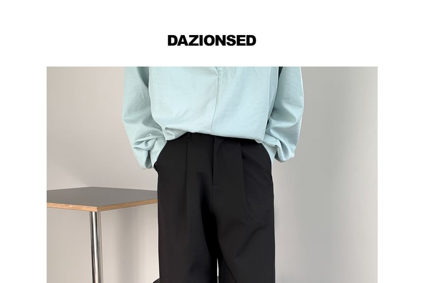 DAZO Studios - Mid Rise Plain Straight Leg Dress Pants