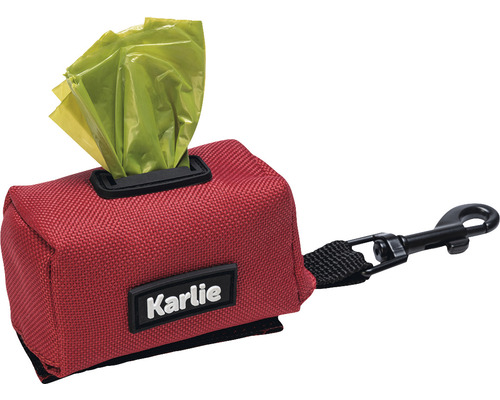Karlie nylon poepzakje 7,5 x 3,5 x 4 cm rood
