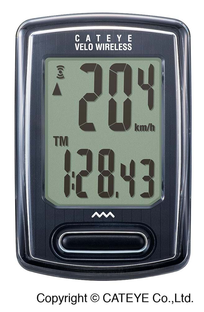 Cateye Velo Wireless sort 8 funktioner