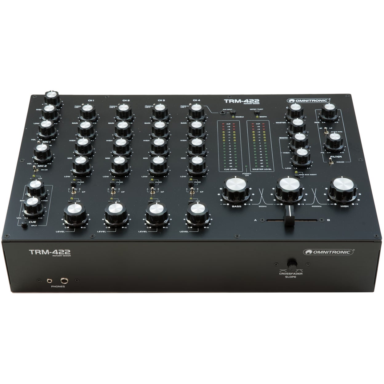 Omnitronic TRM-422 4-kanaals rotary mixer
