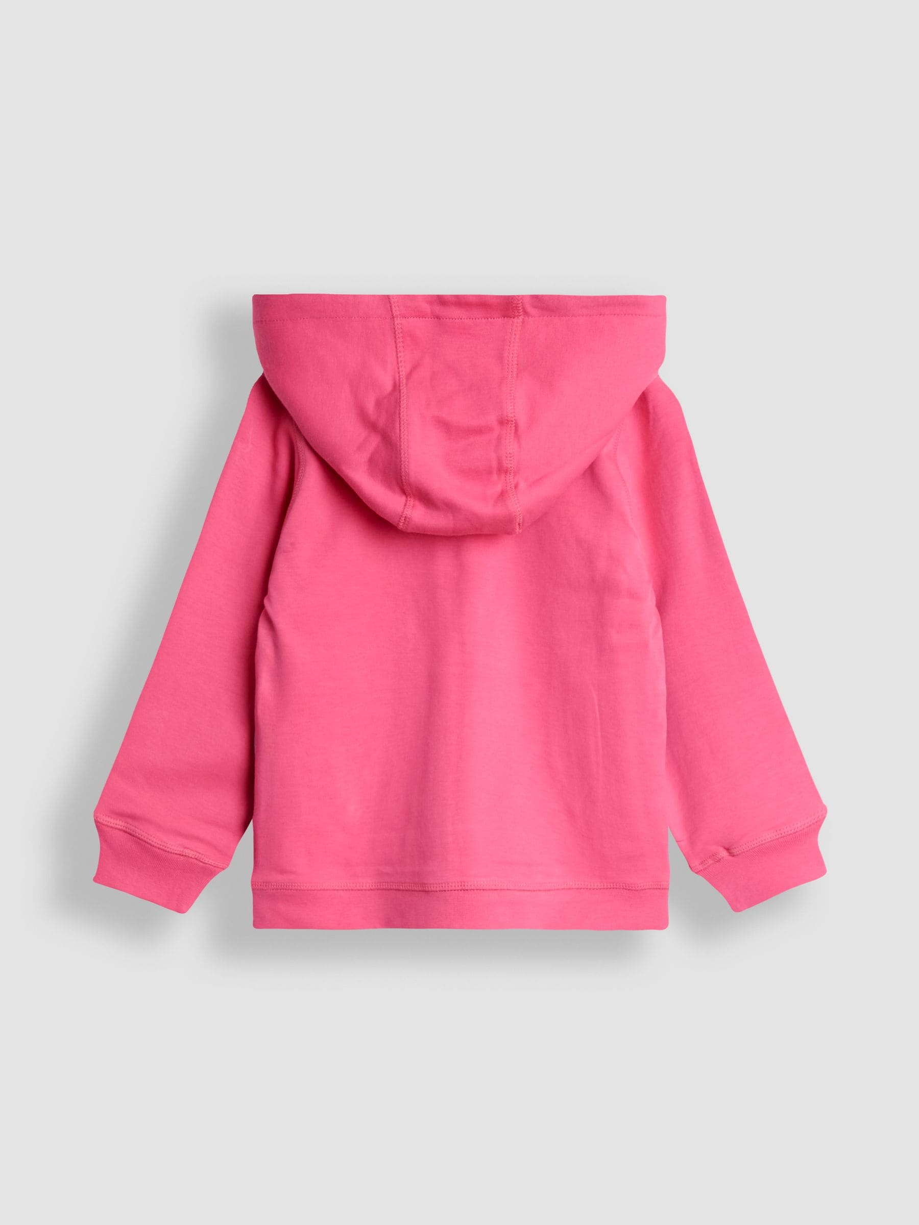 Fuchsiaroze dino - JoJo Maman Bébé - Omkeerbare hoodie met applicatie