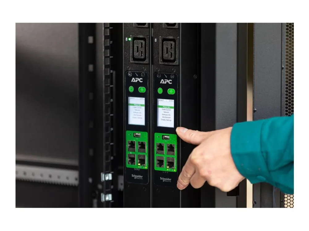 APC EasyPDU EPDU2016M - Strømfordelingsenhed (rackversion) - med måler - AC 230 V - 3680 VA - 1-faset - Ethernet 10/100/1000, serial, USB - output-stikforbindelser: 8 (power IEC 60320 C13) - 1U - 19