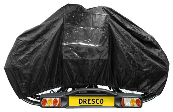 Dresco Housse élastique de vélo pour 2 vélos Noir