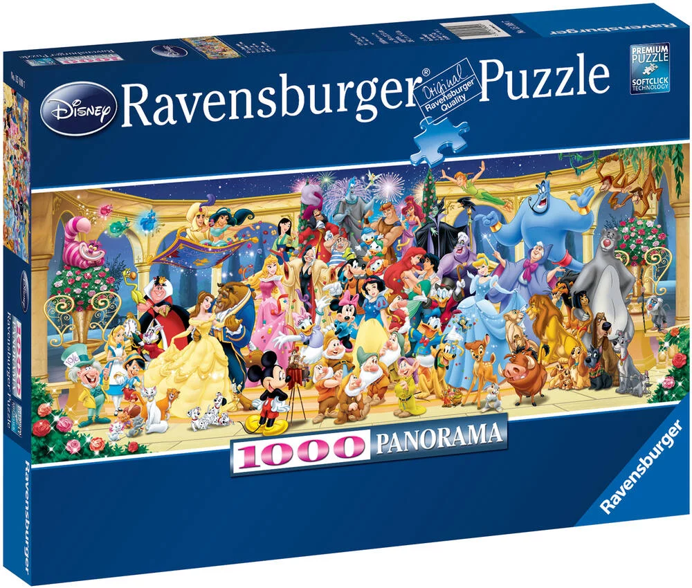 PUZZLE PANORAMA 1000 PIECES PHOTO GROUPE DISNEY