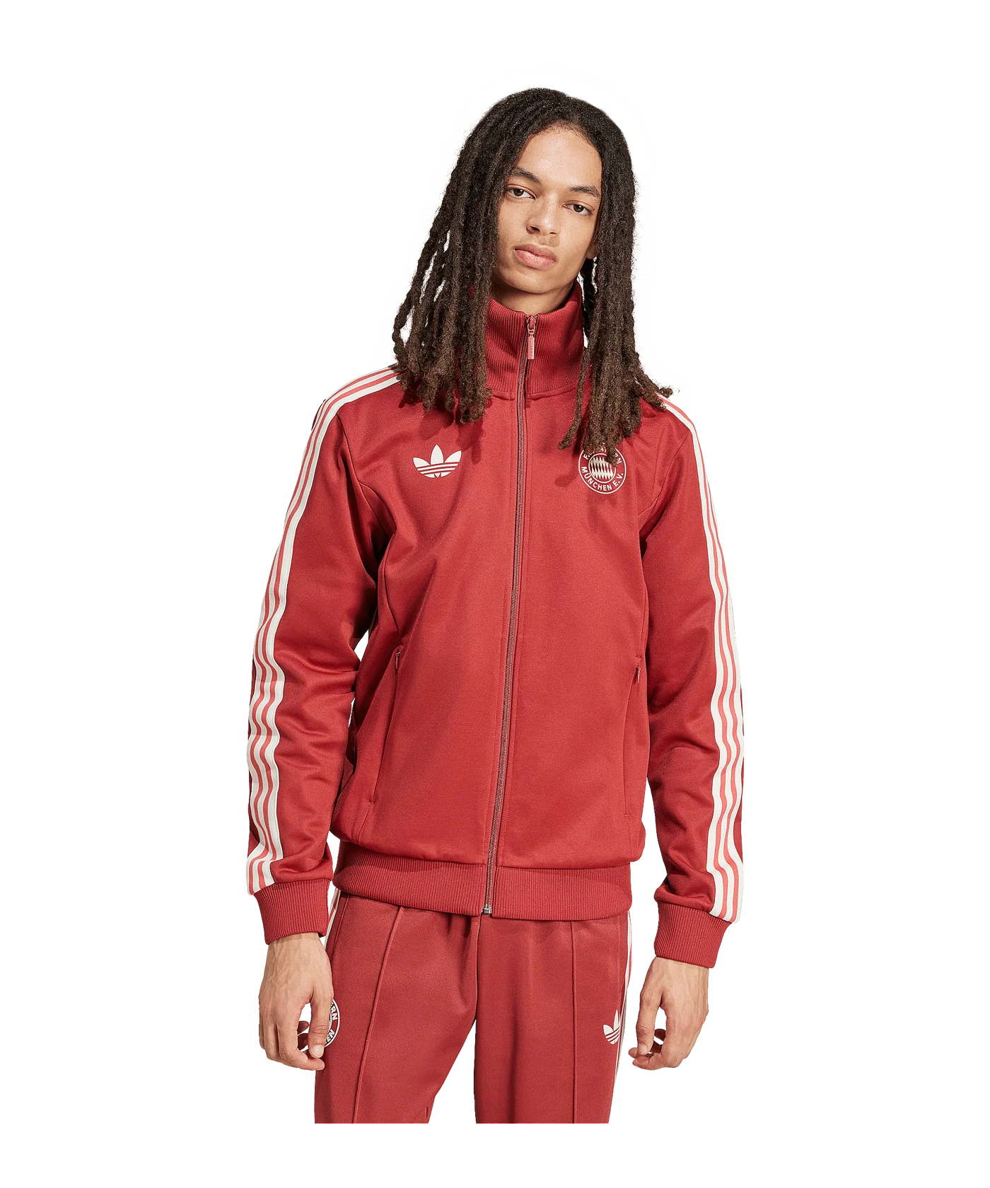 adidas Originals FC Bayern München Beckenbauer Trainingsjacke Rot